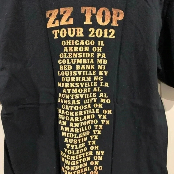 ZZ Top’s Eldorado Bar 2012 Concert Tour T-Shirt - Picture 4 of 7